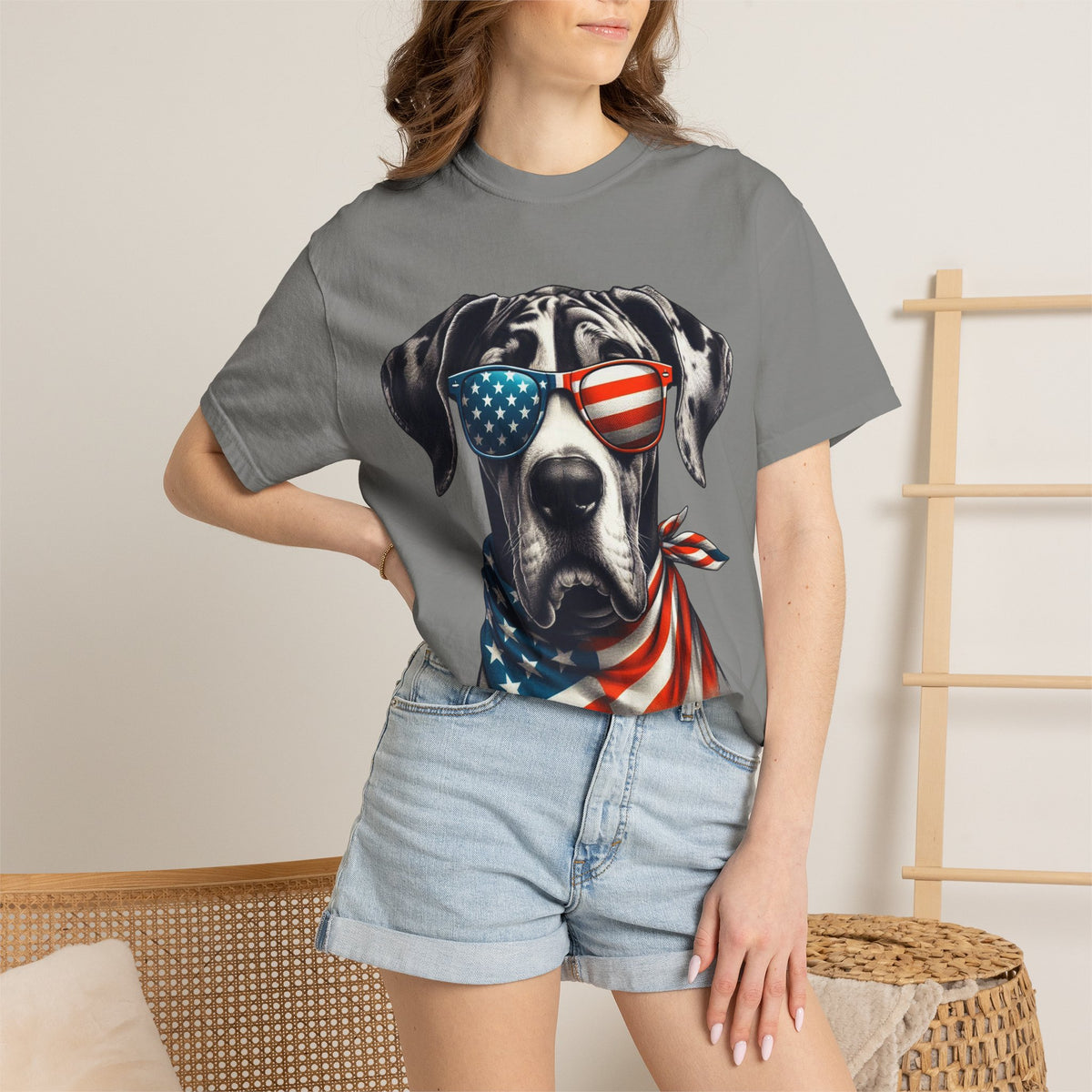 4th of July Dog Breed Shirt T-shirt | Patriotic American Flag Dog Tee