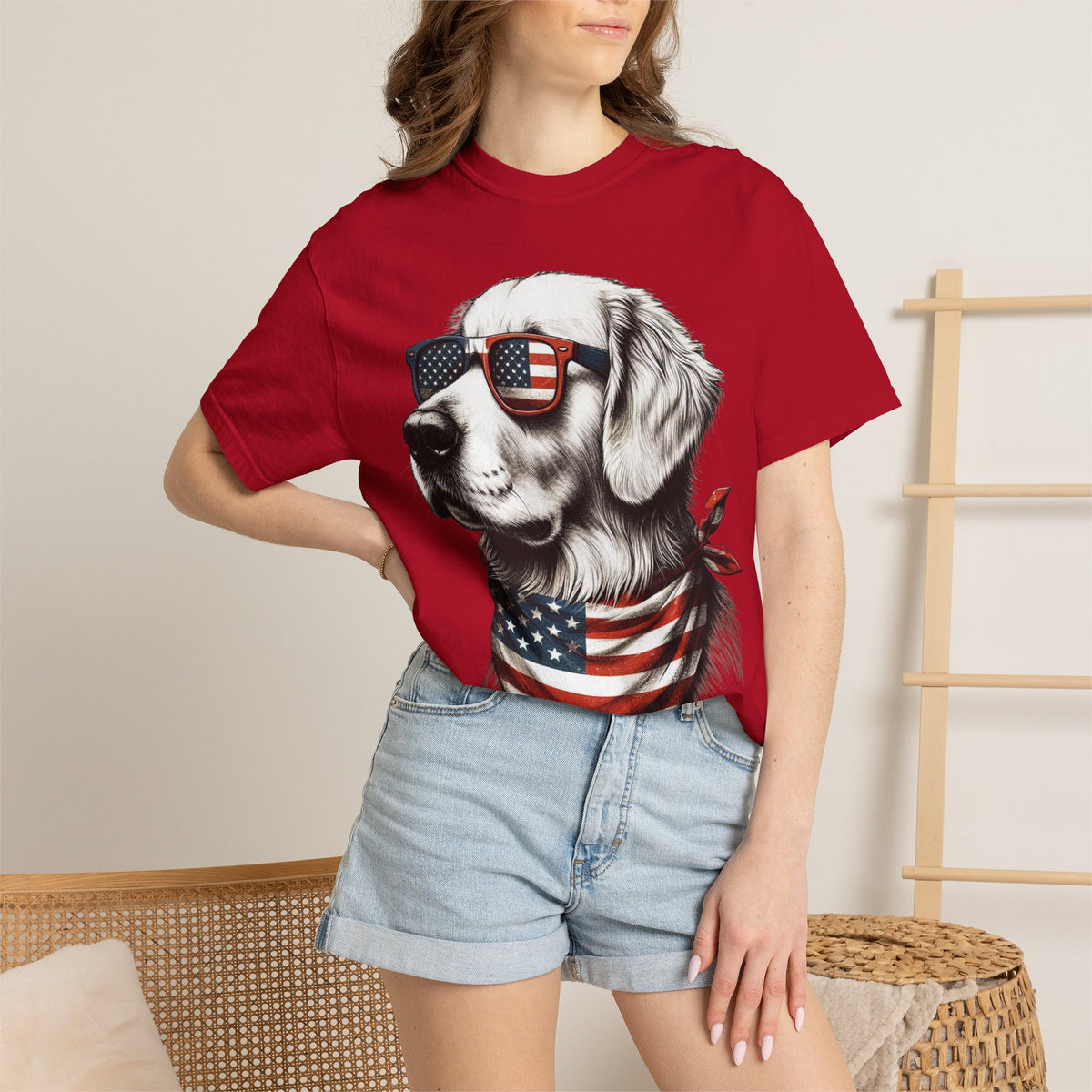 4th of July Dog Breed Shirt T-shirt | Patriotic American Flag Dog Tee