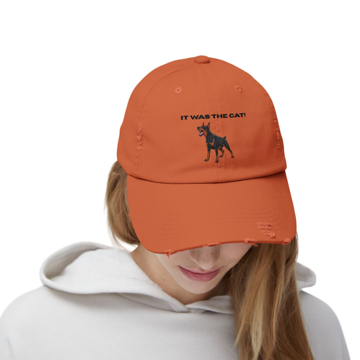 It was the Cat! | Distressed Baseball Hat