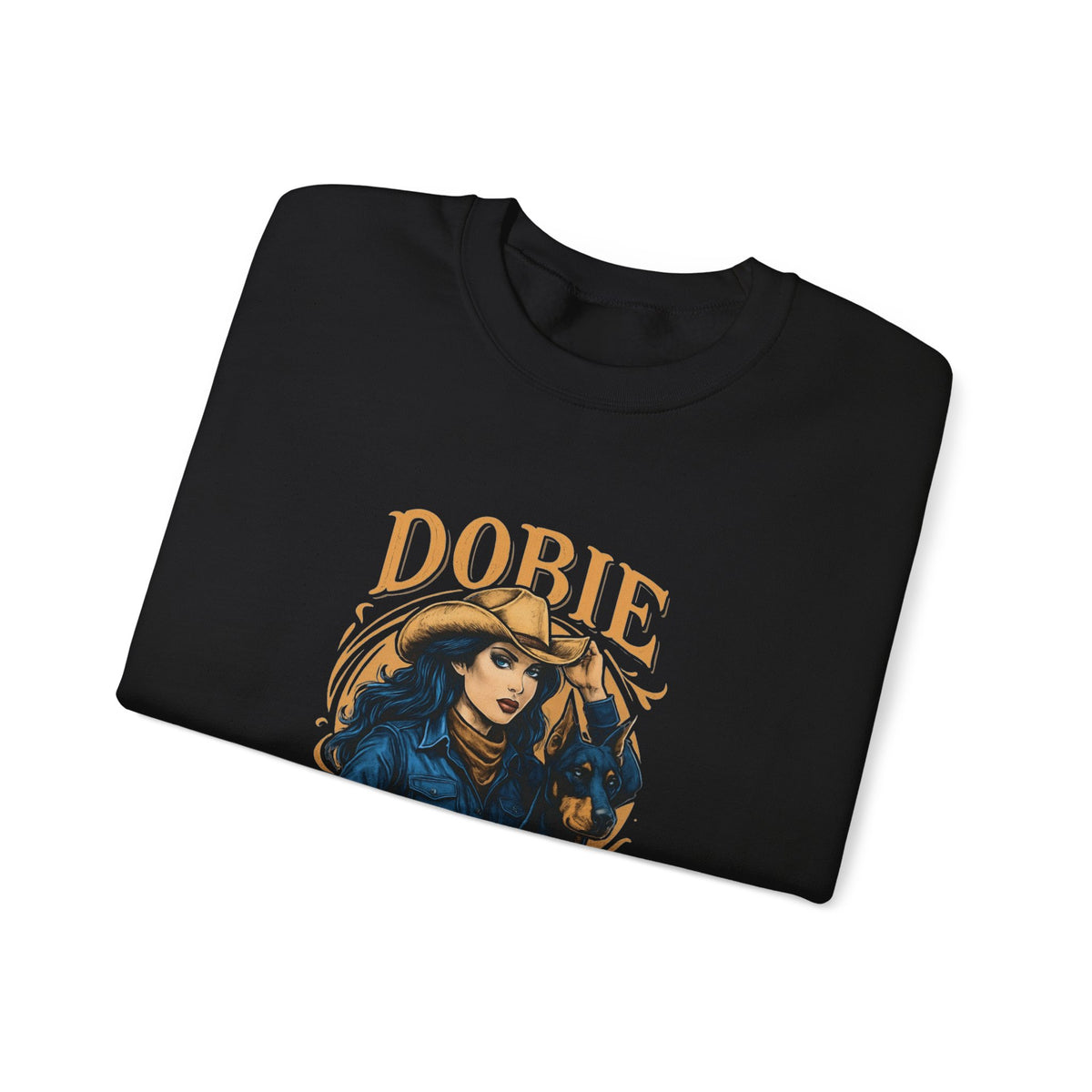Dobie Girl Gang Sweatshirt | Cowgirl Illustration, Retro Western Typography