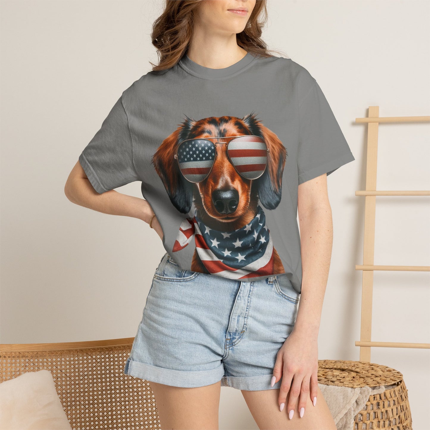 4th of July Dog Breed Shirt T-shirt | Patriotic American Flag Dog Tee