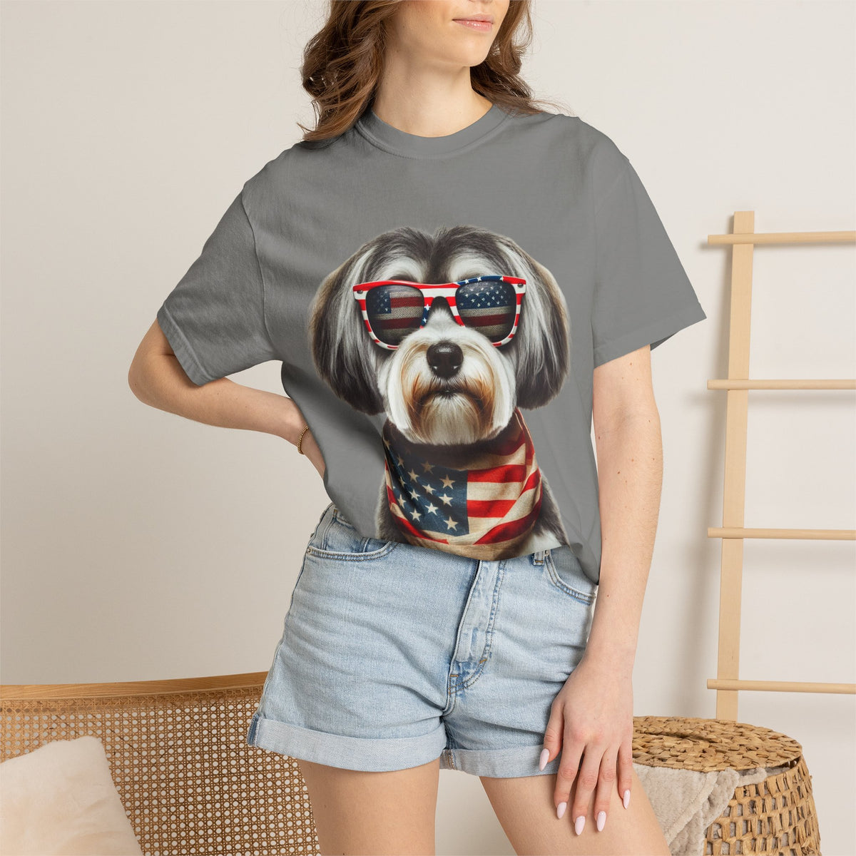 4th of July Dog Breed Shirt T-shirt | Patriotic American Flag Dog Tee