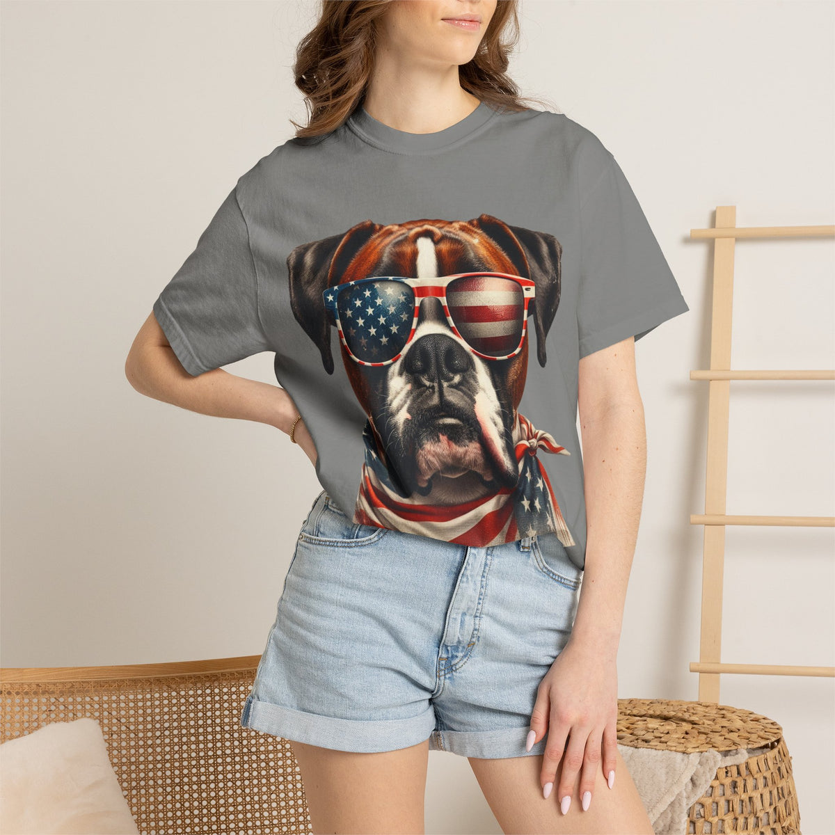 4th of July Dog Breed Shirt T-shirt | Patriotic American Flag Dog Tee