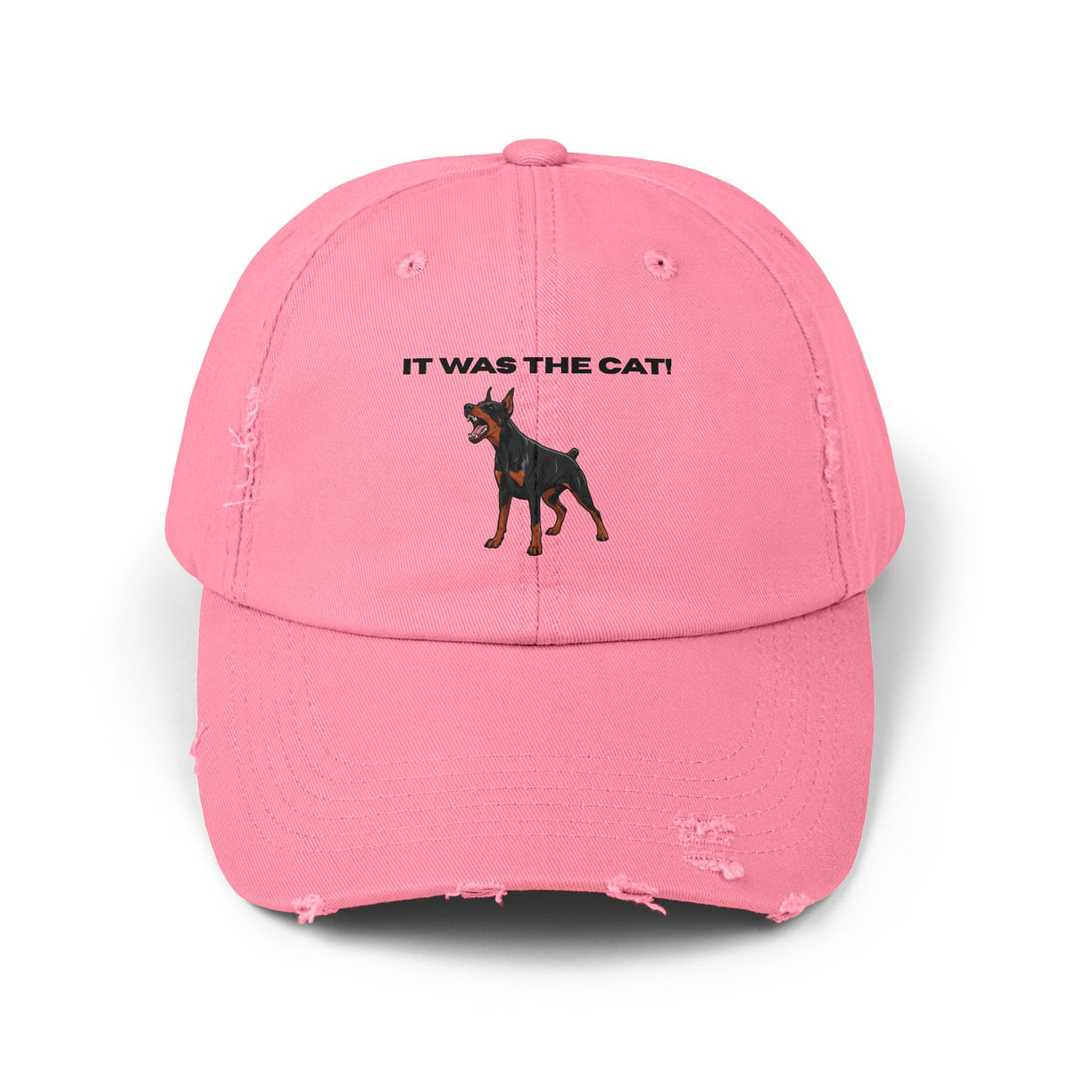 It was the Cat! | Distressed Baseball Hat